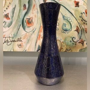 Lapis Lazuli Gemstone flower vase